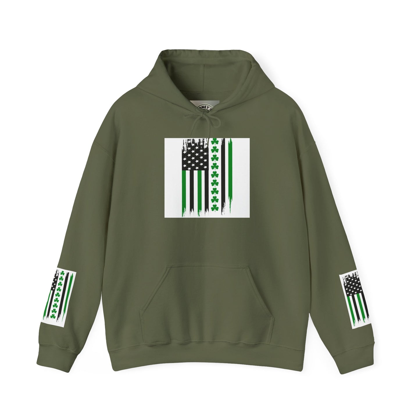 St. Patrick's Day USA Flag Hoodie