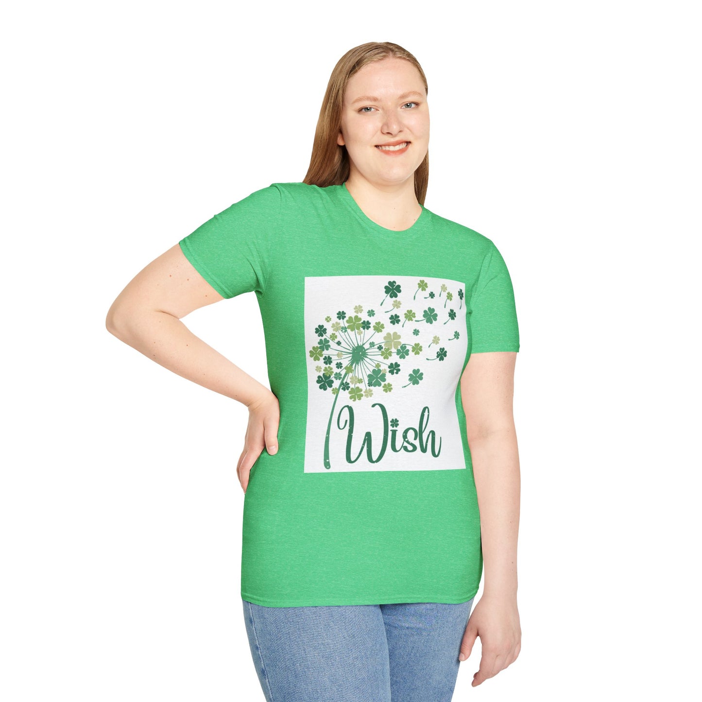 Wish Dandelion Unisex Softstyle T-Shirt - Perfect for Spring and Nature Lovers