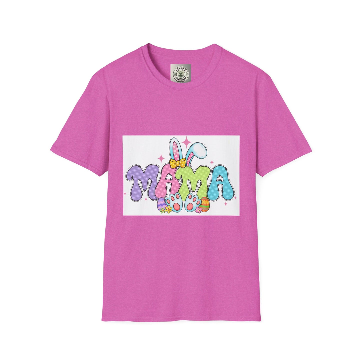 Cute Colorful Mama T-Shirt - Unisex Softstyle Tee for Moms