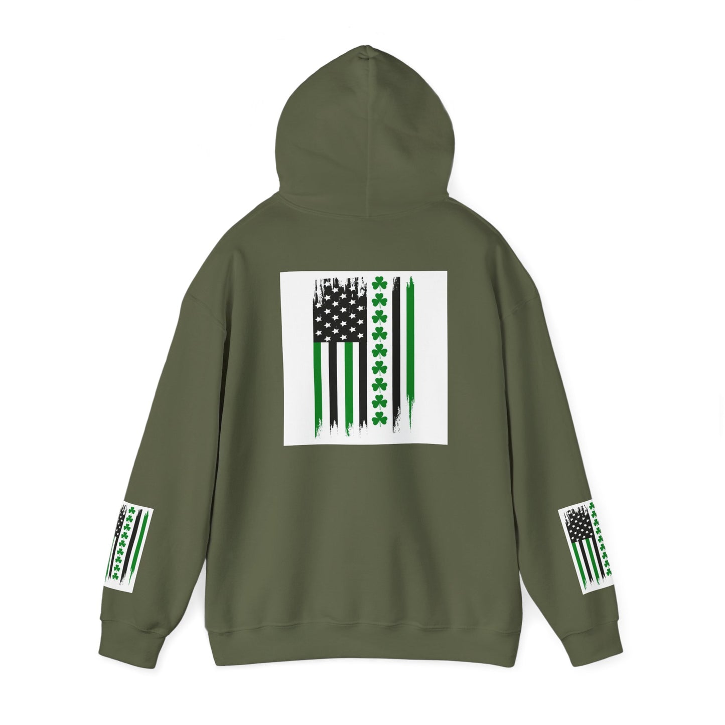 St. Patrick's Day USA Flag Hoodie