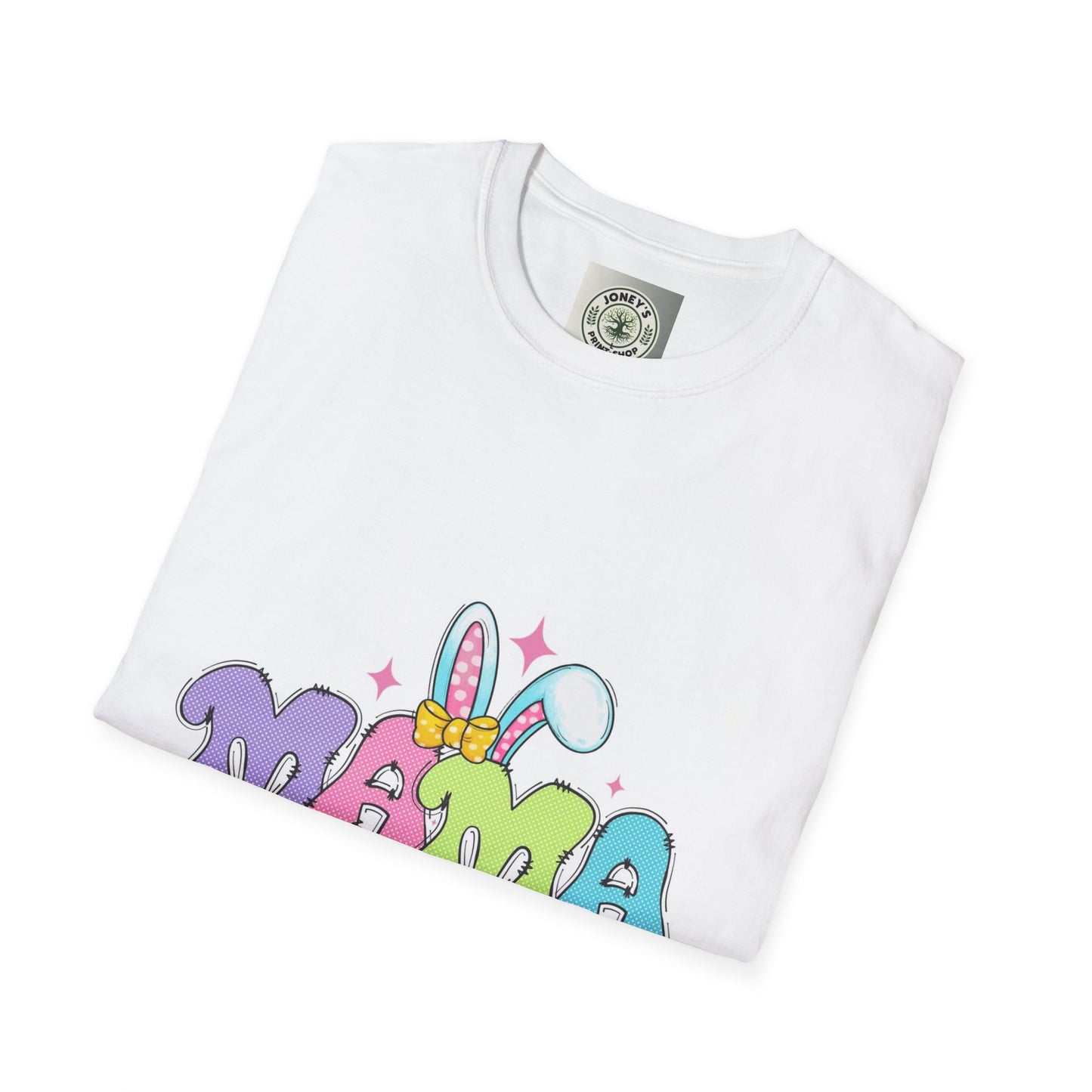 Cute Colorful Mama T-Shirt - Unisex Softstyle Tee for Moms