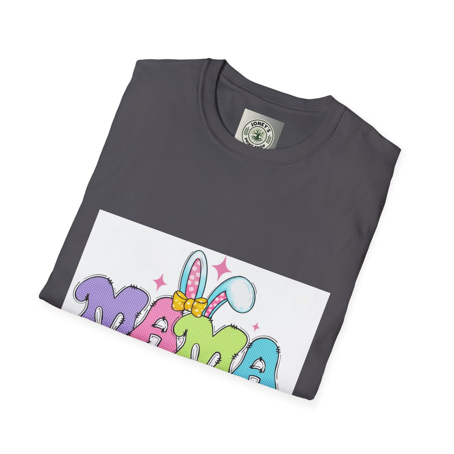 Cute Colorful Mama T-Shirt - Unisex Softstyle Tee for Moms