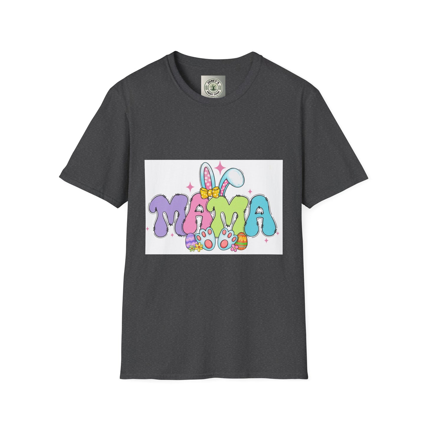 Cute Colorful Mama T-Shirt - Unisex Softstyle Tee for Moms