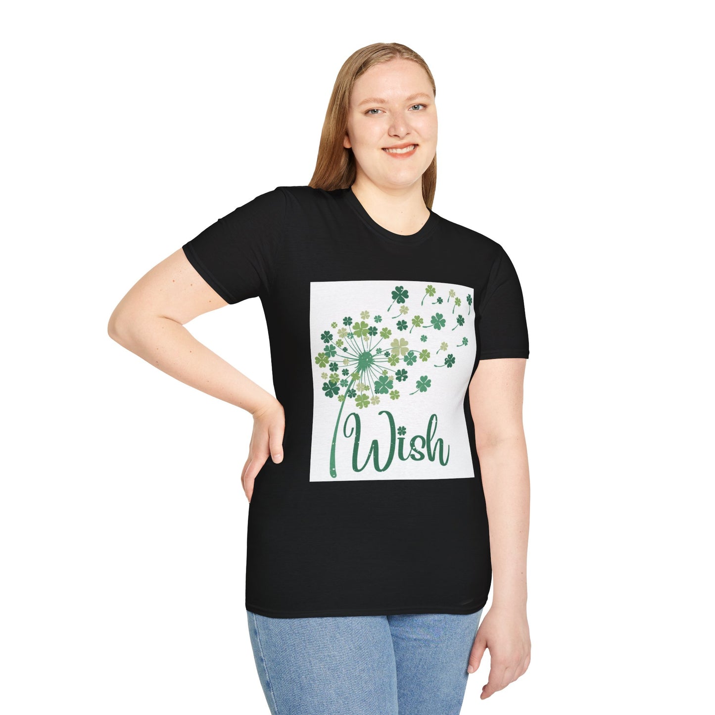 Wish Dandelion Unisex Softstyle T-Shirt - Perfect for Spring and Nature Lovers