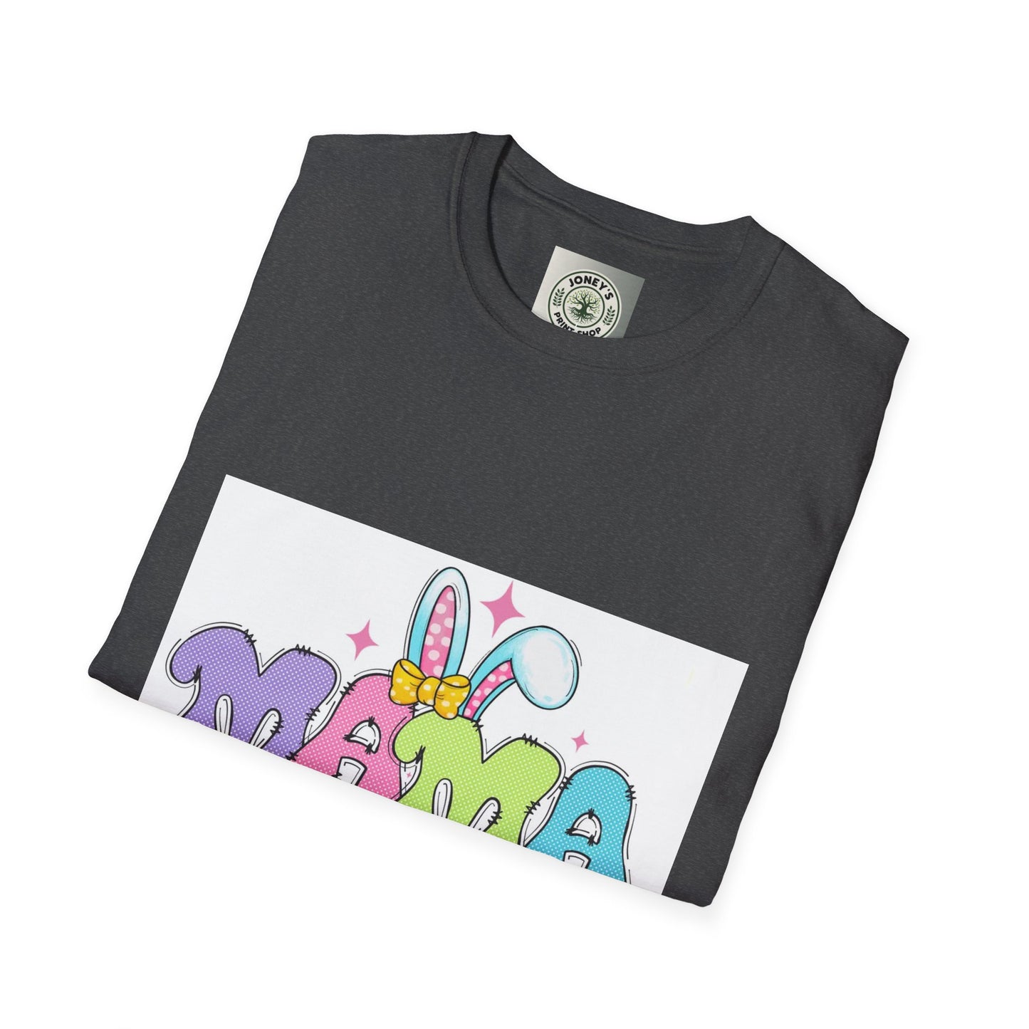 Cute Colorful Mama T-Shirt - Unisex Softstyle Tee for Moms