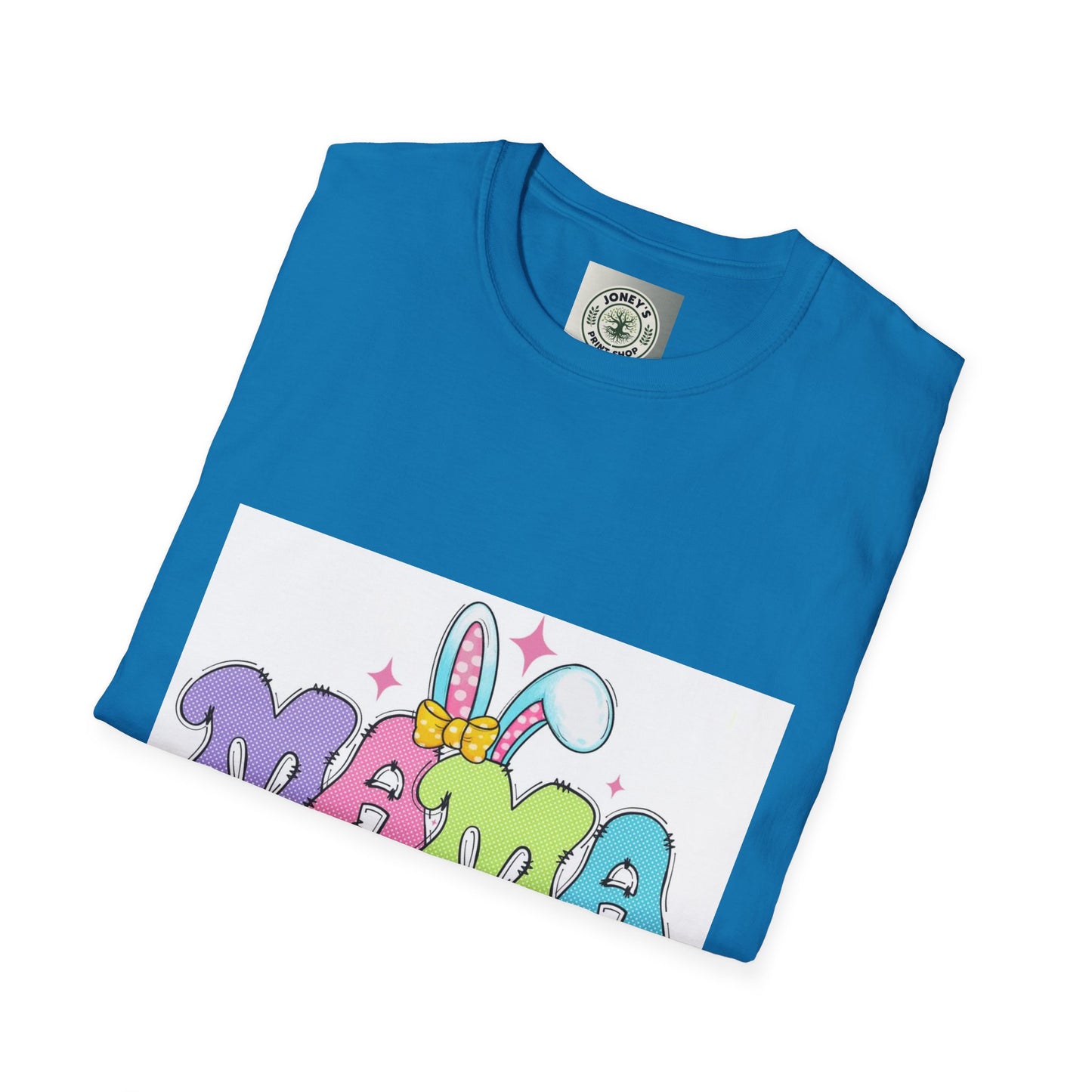 Cute Colorful Mama T-Shirt - Unisex Softstyle Tee for Moms