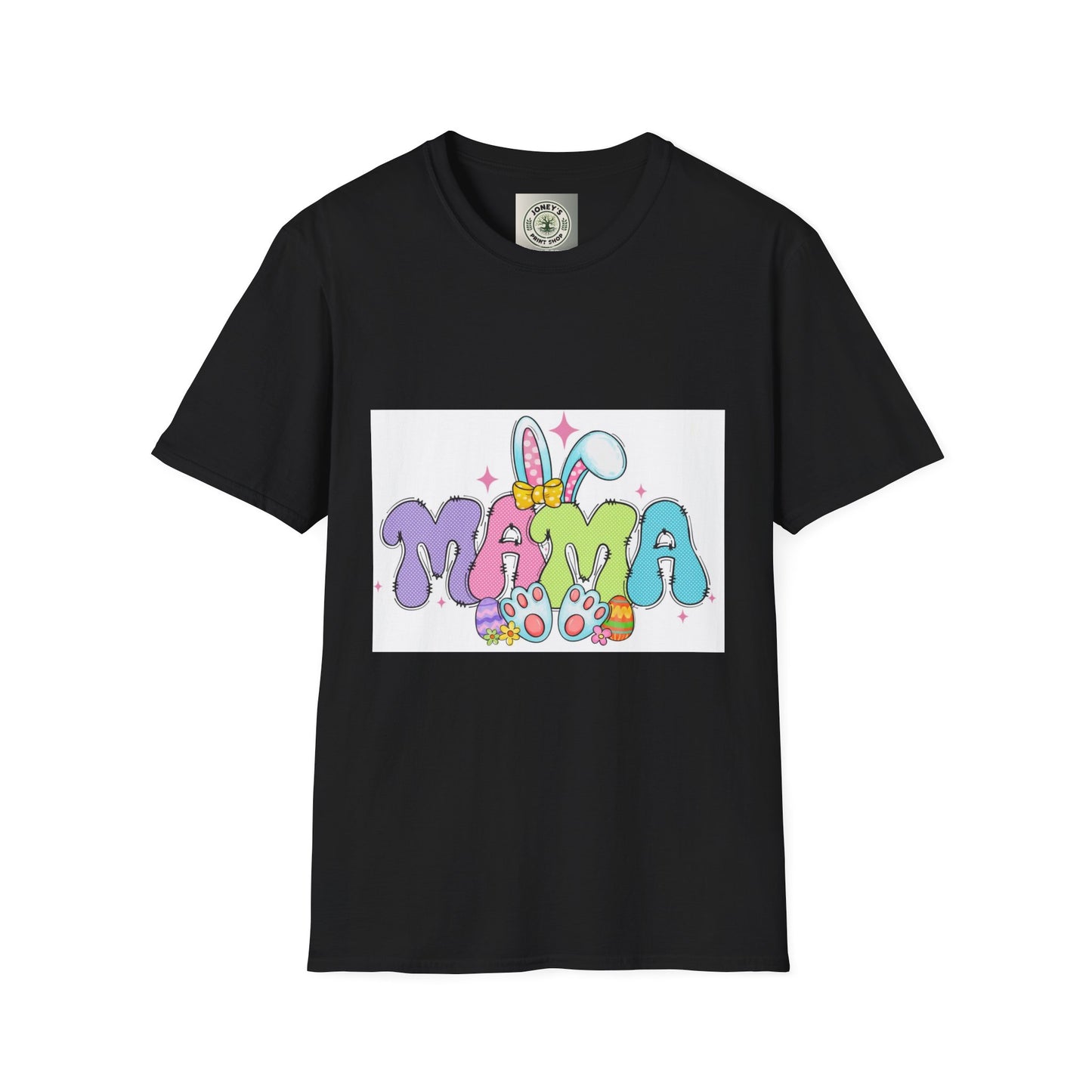 Cute Colorful Mama T-Shirt - Unisex Softstyle Tee for Moms